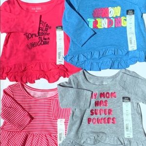 Okie Dokie long sleeve tops bundle of 4
